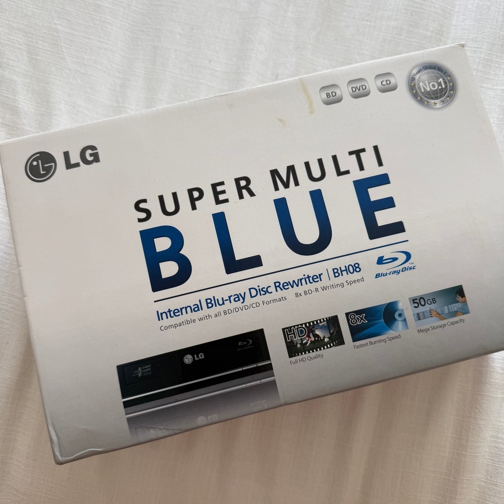 LG Super Multi Blue Internal Blu-ray Disc Rewriter BH08LS20 Black SATA Drive
